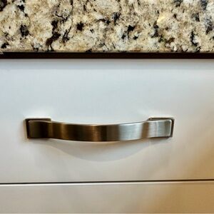 Amerock Satin Nickel Cabinet Pulls 5 Inch Hole Centers Lot Of 21